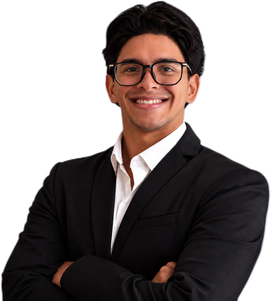 Hector Garcia Quiros, arms crossed and smiling